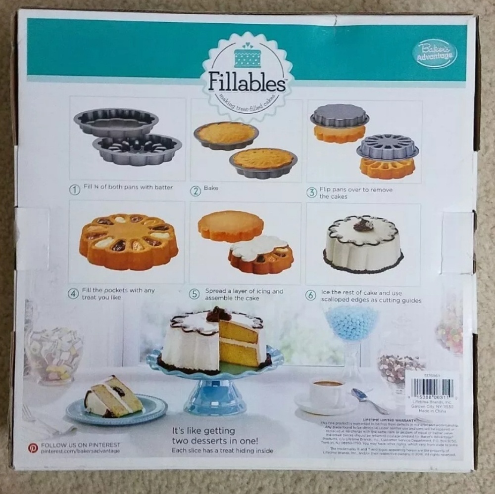 Fillables Cake 10 Inch Pans Nwt - Picture 3 of 6